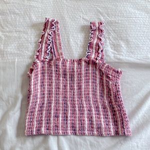 Hollister Ruched Crop Tank Top